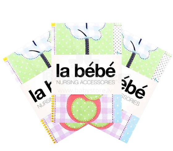 „La Bebe ™“ slaugos menas. 39323 medvilnės / atlaso vystyklų komplektas 75x75 cm - 3 vnt.