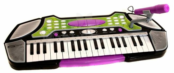 Baby Pianino  Art.B16B1  Muzikinis interaktyvus tobulinamasis pianino žaislas su garso ir šviesos efektais