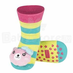 SOXO Baby Art.75214 - 1 AntiSlip ABS Детские носочки 3D с погремушкой 0-24м.
