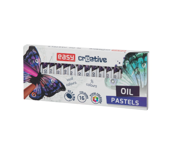 Easy Stationery OIL PASTEL 45740  Krāsainā klasiskā eļļas pastele - iepakojums 16 gb.