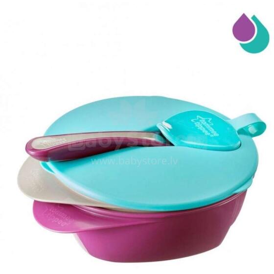Tommee Tippee Art. 44671851  Две тарелочки с ложечкой Explora, 7м