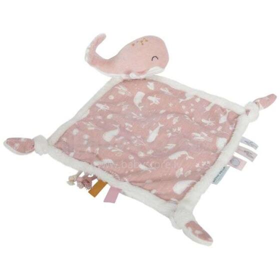 Little Dutch Cuddle Whale  Art.4809 Augstākas kvalitātes -kokvilnas miega lupatiņa , (100% dabisks)