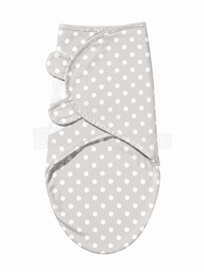 Summer Infant Art.40181 Swaddle Me Gray/White Dot  kokvilnas ietīšanas autiņš no 3.2kg līdz 6.4 kg