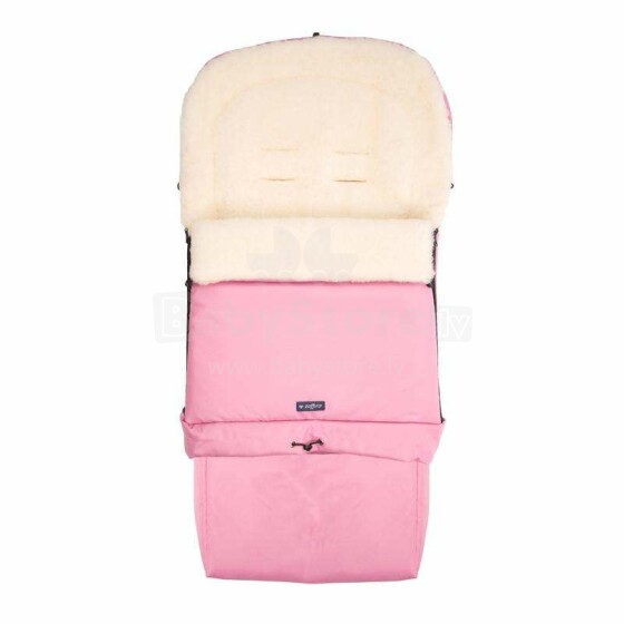 Womar Grow S20 Wool Art.3-Z-SW-S20-004 Pink  Спальный мешок на натуральной овчинке для коляски  106 cm