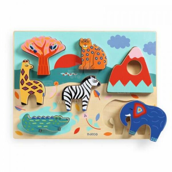 Djeco Koka puzle  Art.DJ01068 Pазвивающая игрушка для детей
