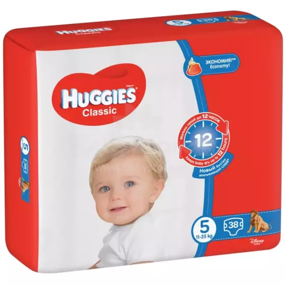 Huggies Classic Jumbo Art.4090 5 izmērs autiņbiksītes 11-25kg 38gb.,
