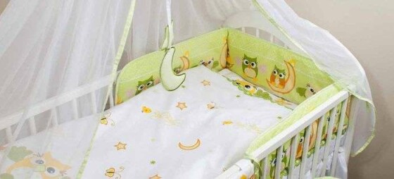 ANKRAS Бортик-охранка для детской кроватки 180 cm