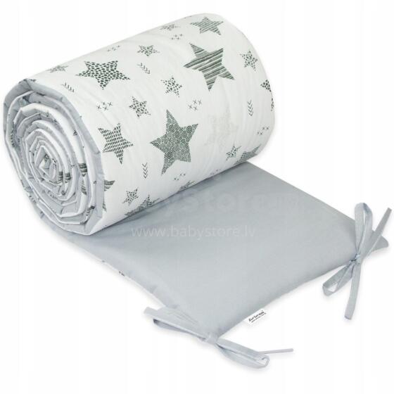 Ankras Star Art.41217 Grey Бортик-охранка для детской кроватки 180 cm