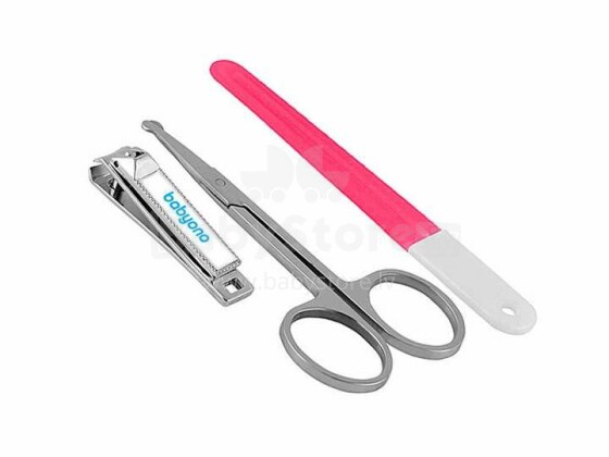 BabyOno 068 Baby manicure set: nail file, scissors, clippers