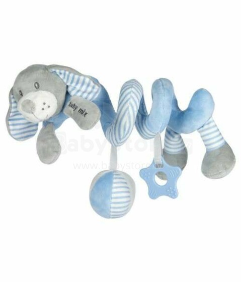 BabyMix Dog Art.40866 Spiraling plush toy for bed/ car seat/ stroller