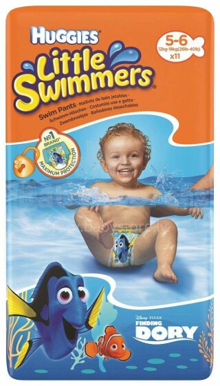 Huggies ® Little Swimmers® Art.041538426 spetsiaalsed mähkmed väikestele ujujatele 12-18kg