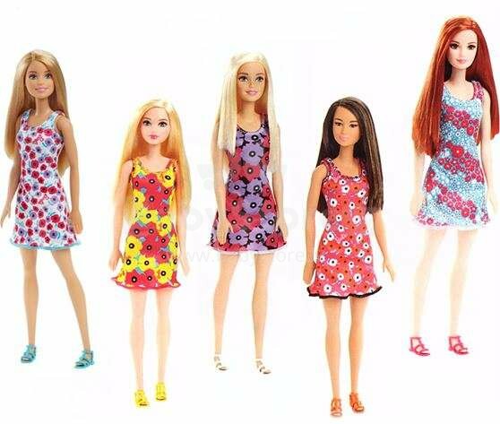 „Mattel Barbie“ pagrindinis lėlių menas. T7439 Lėlė Barbė