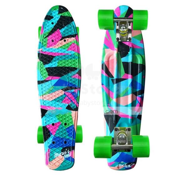 Meteor® Penny Board Art.22605 Geometric Детская роликовая доска (Скейтборд)