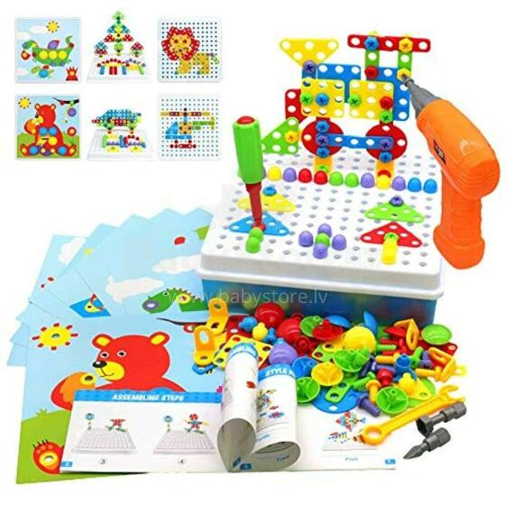 TLC Baby Puzzle Peg Art.T20073 Bērnu 3D mozaīkas puzle