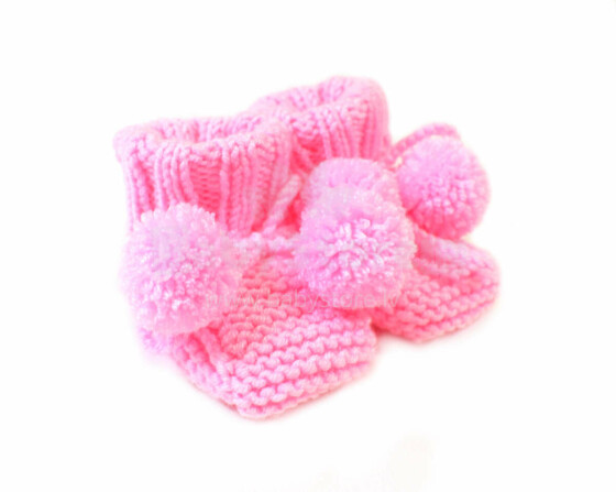 La bebe™ Hand Made Booties Art.42693 Rose Baby socks