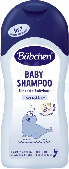 Bubchen Baby  Art.TB85  Šampūns bērniem ar aloe vera un kviešu proteīnu,200ml