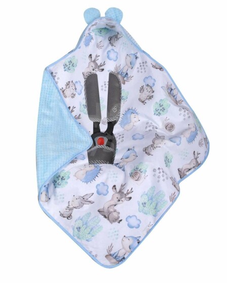 Duet Baby 599 Blue Forest Высококачественное детское легкое одеяло-конверт с капюшоном (80x80 см)