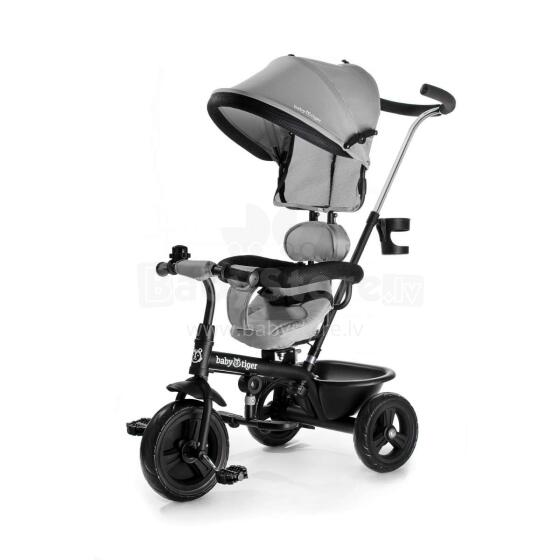 KinderKraft Babytiger Fly Art.BTRFLYGRY00000 Grey Bērnu trīsritenis