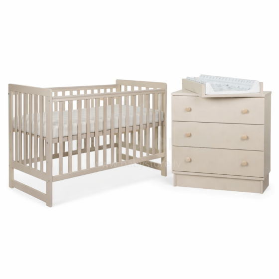 La Bebe™ Bedding Wood Set Tomi Art.43626 Cashmere  Комплект детской мебели  кровать + комод