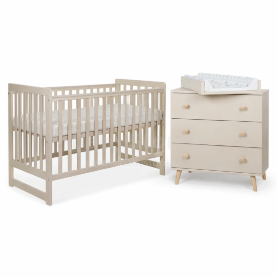 La Bebe™ Bedding Wood Set Tomi Art.43646 Cashmere  Комплект детской мебели  кровать + комод
