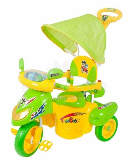 ELG Scooter Art.43680 Green  интерактивный детский трехколесный велосипед с навесом
