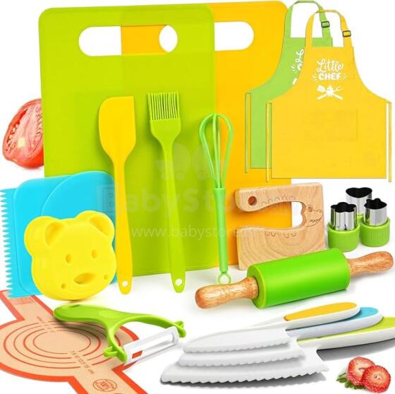 Kitchen Set Art.43732 Набор кухонных принадлежностей Монтессори для малышей и детей постарше(25 шт._