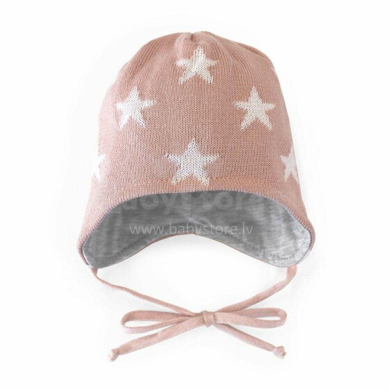 NordBaby Hat Stars Art.44194 Peach Wip Silta cepurīte