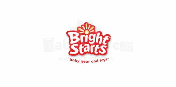 Bright Starts 70677 Monkey Business Переносные вибрирующие детские качели (кресло качалка) с рождения 