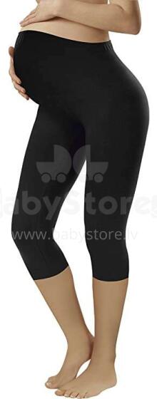 Italian Fashion Leggings Art.44349 Black  леггинсы для беременных 3/4