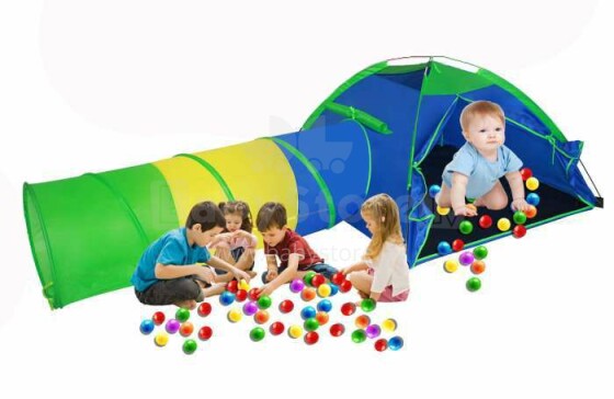 TLC Baby Play Tent Art.OC102 Bērnu telts ar tuneli