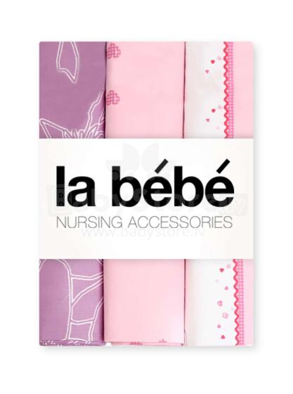 La Bebe Nursing Kokvilnas/Satīna Autiņu komplekts 75x75 cm