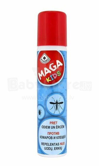 MAGA Kids Art.44559 Репеллент - средство от укусов комаров, клещей и других насекомых для детей и взрослых 100ml