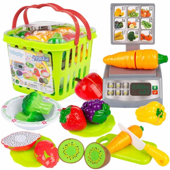 Safety Kid Art.KP6853  фрукты и овощи в корзинке