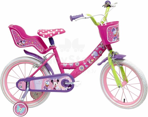 Mondo Disney Minnie Art.25117 Collas 14 Bērnu divritenis (velosipēds) ar palīgriteņiem