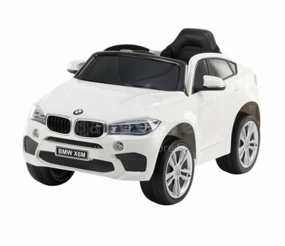 TLC BMW X6M Art.2199 White Vaikų elektrinis automobilis su nuotolinio valdymo pultu