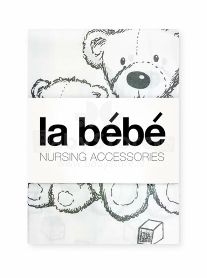 La Bebe Cotton White Bears Art.44657 Комплект детского постельного белья из 3х частей 105x150см
