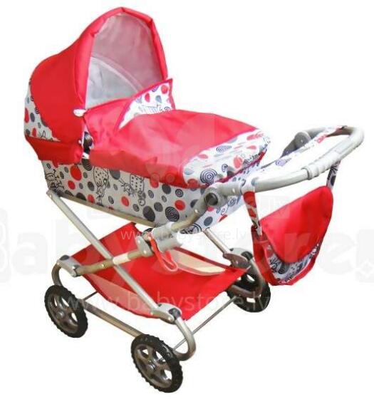 Wokke Pram Doll Stroller Daria Классическая коляска для куклы с сумкой