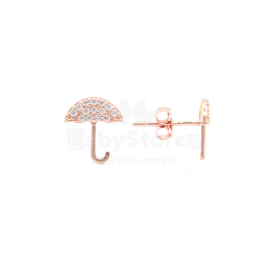 Gold Jewellery Art.ZAJE11306-CZ Золотые серьги-гвоздики Зонтики