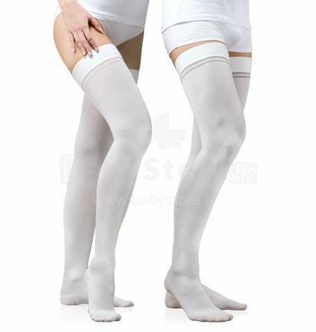 Tonus Elast Hospital Art.0403 Medicininės elastinės kompresinės kojinės, be pirštų dalių, su silikonine juostele, universalios, antiembolija