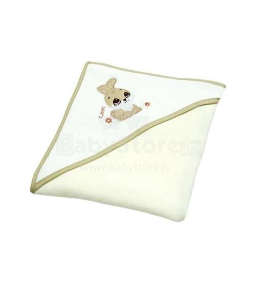 Ankras RABBIT beige  Полотенце фроте с капюшоном, 80х80 см