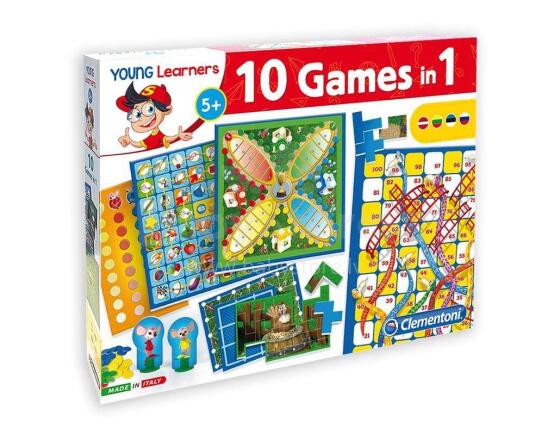 Clementoni Art.60482 Bērnu galda spēle -Kopā jautrāk! Spēle 10 in1 (LV/RU/LT/ET)