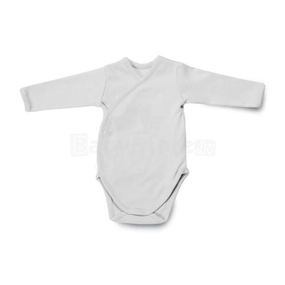 Margo Body  Art.45654 Grey  Детские бодик с длинным рукавом из хлопка