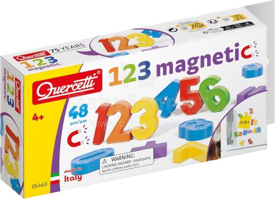 Quercetti Magnetino Art. Q5463 Numbers basic Magnētiskie cipari