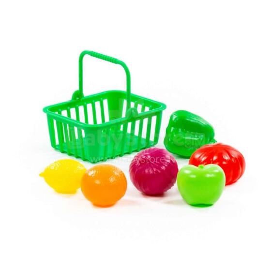 Polesie Art.66749 Набор игрушечных продуктов  с корзинкой