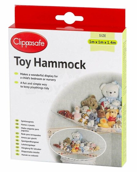 CLIPPASAFE 47 Toy Hammock rotaļlietu grozs, CL370