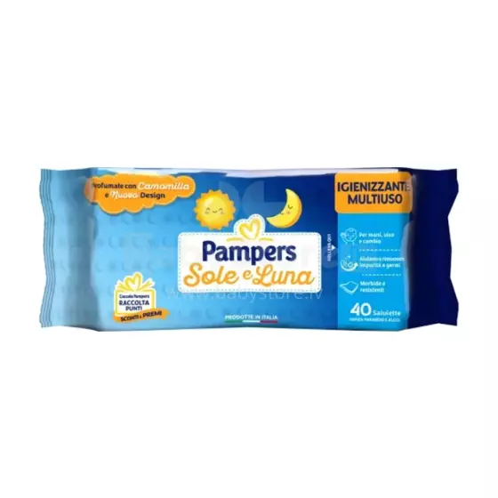 Pampers Sole & Luna Art.46321 Wet wipes, 40 pcs.