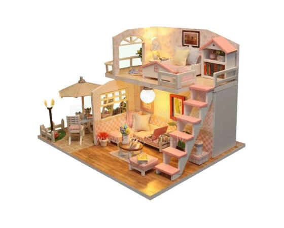 Ikonka Doll House  Art.KX6996 Leļļu māja no koka