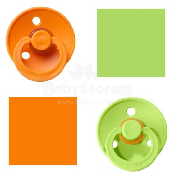 Bibs Colour Art.467627 Apaļš māneklītis (knupītis) no 100% naturāla kaučuka no 6-18 mēn. (2 gb.)