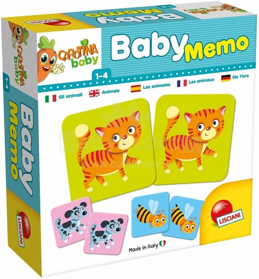 Carotina Baby Baby Memo  Art.80045 Развивающий пазл Память