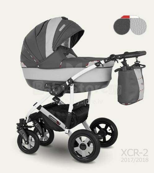 „Camarelo '17 Carmela Art.XCR-2 universalus vaikų vežimėlis 3 viename